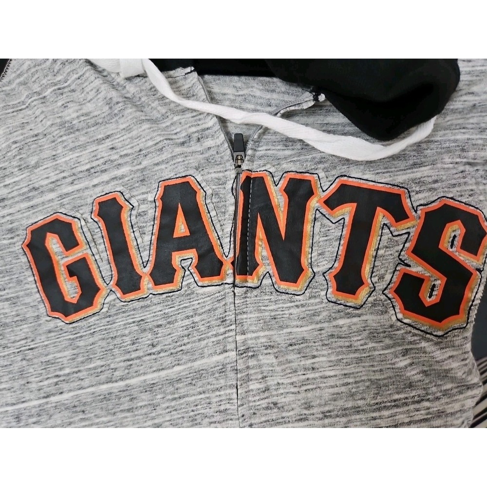 Majestic  Women's Giants Lightweight Sweatshirt  Light Jacket Hooded Large